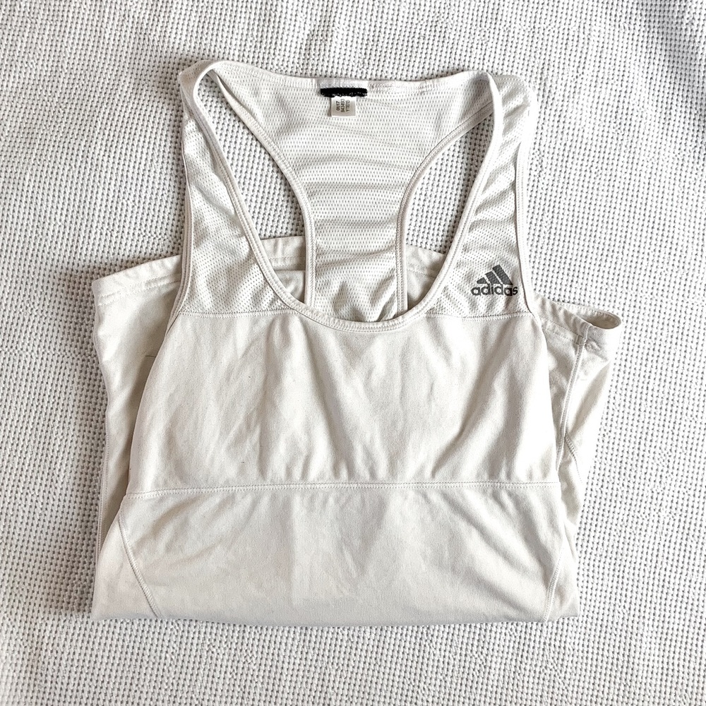 White adidas tank